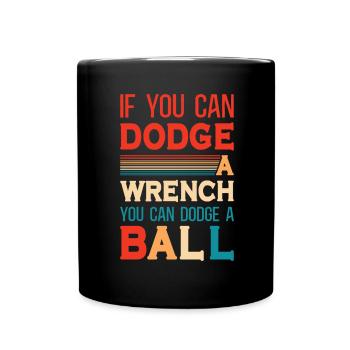Sports d’équipe de ballon chasseur - Mug uni - noir - Devant
