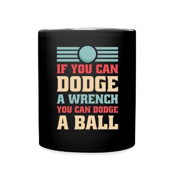 Sports d’équipe de ballon chasseur - Mug uni - noir - Devant