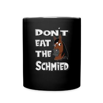 Ne mangez pas le forgeron maréchal-ferrant - Mug uni - noir - Devant
