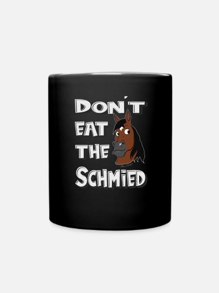 Ne mangez pas le forgeron maréchal-ferrant - Mug uni - noir