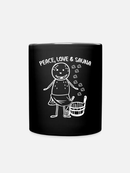 Saunieren Sauna - Mug uni - noir