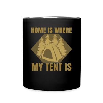 Camping Camping Tent Camping - Full Colour Mug - black - Front