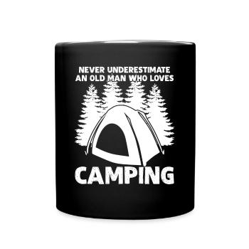 Camping Camping Tente de camping - Mug uni - noir - Devant