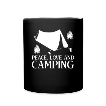Camping Camping Tente Outdoor - Mug uni - noir - Devant