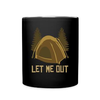 Camping Camping Tente extérieure Camping - Mug uni - noir - Devant