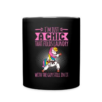 Funny Brazilian Jiu Jitsu Quote BJJ Women - Full Colour Mug - black - Front