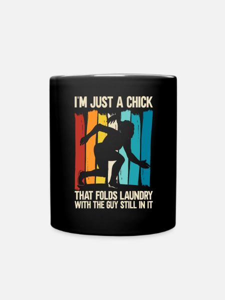 Funny Brazilian Jiu Jitsu Quote BJJ Women - Full Colour Mug - black