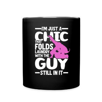 Funny Brazilian Jiu Jitsu Quote BJJ Women - Full Colour Mug - black - Front