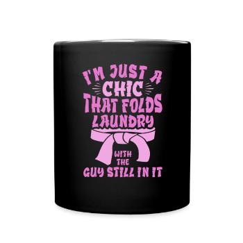 Funny Brazilian Jiu Jitsu Quote BJJ Women - Full Colour Mug - black - Front