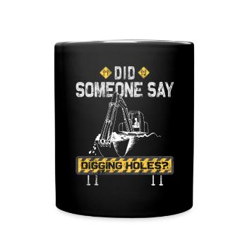 Pelle Opérateur de pelle Conducteur de pelle - Mug uni - noir - Devant