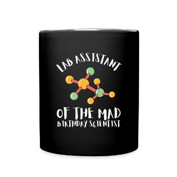10 Years Old Science Birthday Kid 9 - Full Colour Mug - black - Front