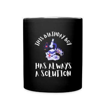 10 Years Old Science Birthday Kid 9 - Full Colour Mug - black - Front