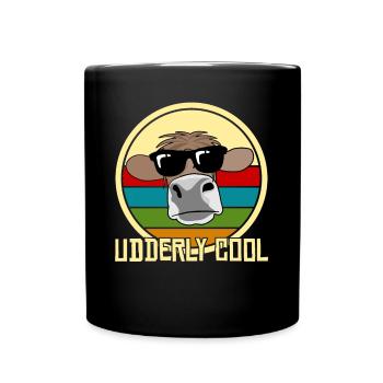 Cow Farmer Calf Farm Calf Cows - Full Colour Mug - black - Front