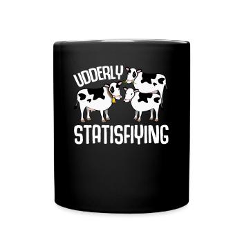 Cow Calf Farmer Farmer Cows - Full Colour Mug - black - Front