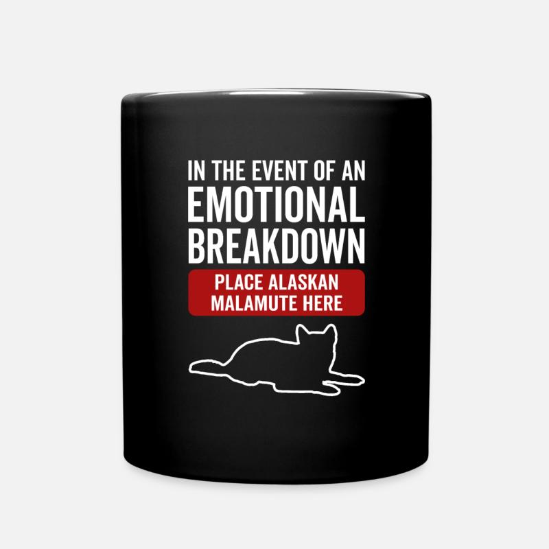 Emotional - Hund Alaskan Malamute - Tasse einfarbig - Schwarz