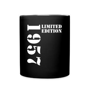 1957 édition limitée anniversaire cadeau femme mari - Mug uni - noir - Devant