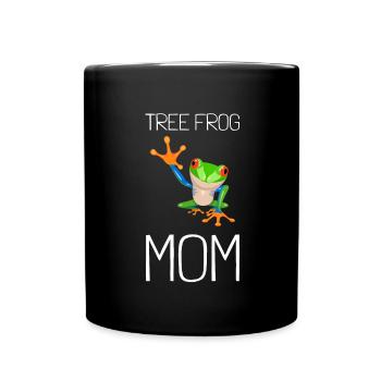 Agalychnis Callidryas Red Eyed Tree Frog - Full Colour Mug - black - Front
