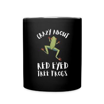 Agalychnis Callidryas Red Eyed Tree Frog - Tasse einfarbig - Schwarz - Vorne
