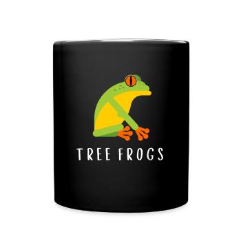 Agalychnis Callidryas Red Eyed Tree Frog - Tasse einfarbig - Schwarz - Vorne