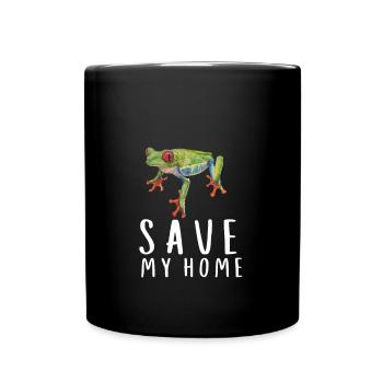 Agalychnis callidryas Rainette aux yeux rouges - Mug uni - noir - Devant