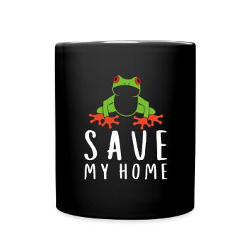 Agalychnis Callidryas Red Eyed Tree Frog - Tasse einfarbig - Schwarz - Vorne