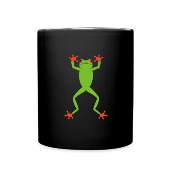 Agalychnis Callidryas Red Eyed Tree Frog - Tasse einfarbig - Schwarz - Vorne