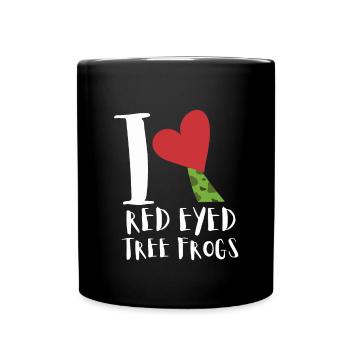Agalychnis Callidryas Red Eyed Tree Frog - Tasse einfarbig - Schwarz - Vorne