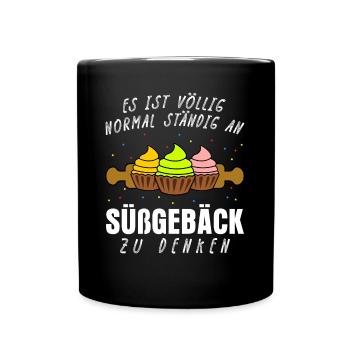 Konditor Cupcakes Backen Konditorei - Tasse einfarbig - Schwarz - Vorne