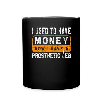 Chirurgie de prothèse d’humour amputée Amputation - Mug uni - noir - Devant