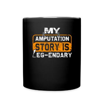 Chirurgie de prothèse d’humour amputée Amputation - Mug uni - noir - Devant