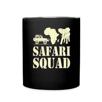 Safari Squad - African Safari Adventures - Tasse einfarbig - Schwarz - Vorne