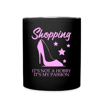 Shopping Shoes High Heels - Full Colour Mug - black - Front