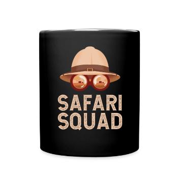Safari Squad - African Safari Adventures - Tasse einfarbig - Schwarz - Vorne
