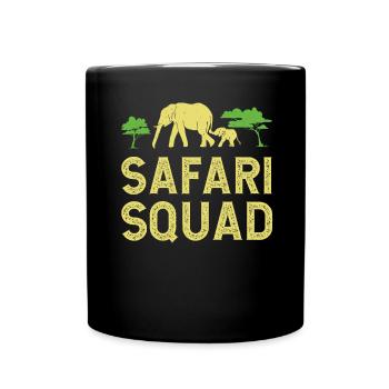 Safari Squad - African Safari Adventures - Tasse einfarbig - Schwarz - Vorne