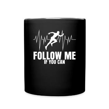 Running Jogging Running Shoes Marathon - Full Colour Mug - black - Front