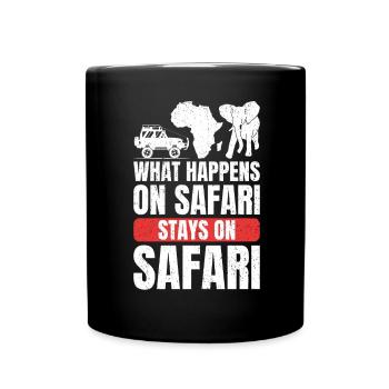 Afrique Safari Animaux Savane Dicton - Mug uni - noir - Devant