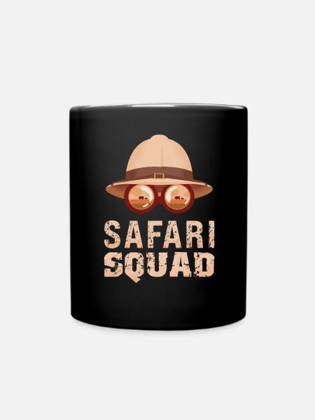 Safari-Modus - African Safari Adventures - Tasse einfarbig - Schwarz
