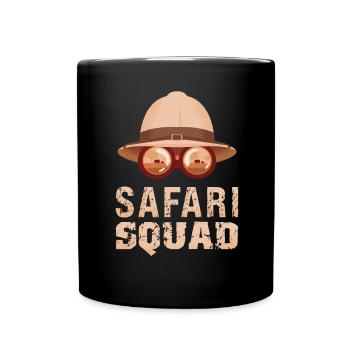 Safari-Modus - African Safari Adventures - Tasse einfarbig - Schwarz - Vorne