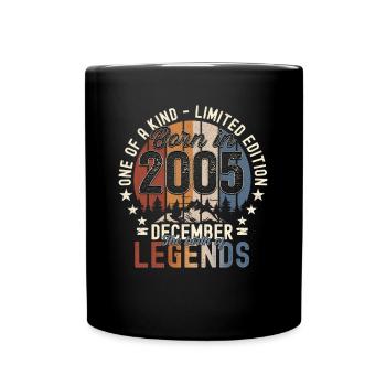 Original December 2005 17th Birthday Gift - Full Colour Mug - black - Front