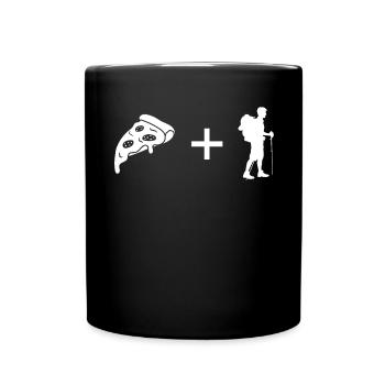 Pizza - Hiking - - Full Colour Mug - black - Front
