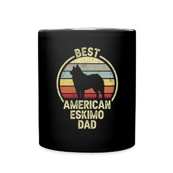 Meilleur père chien - American Eskimo Dog - Mug uni - noir - Devant