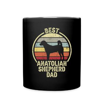 Meilleur père chien - Berger d’Anatolie - Mug uni - noir - Devant