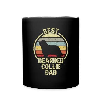 Meilleur père chien - Bearded Collie - Mug uni - noir - Devant