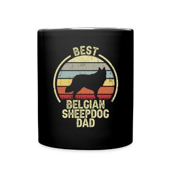 Best Dog Dad - Belgian Shepherd - Full Colour Mug - black - Front
