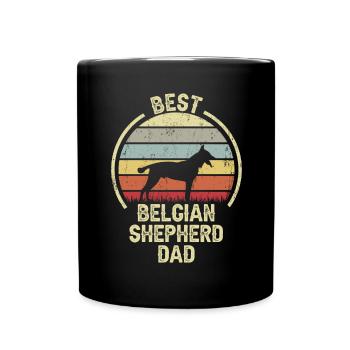 Best Dog Dad - Belgian Shepherd - Full Colour Mug - black - Front