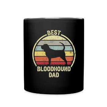 Meilleur père chien - Bloodhound - Mug uni - noir - Devant