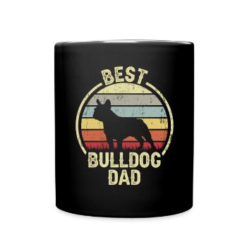 Best Dog Father - Bulldog - Full Colour Mug - black - Front