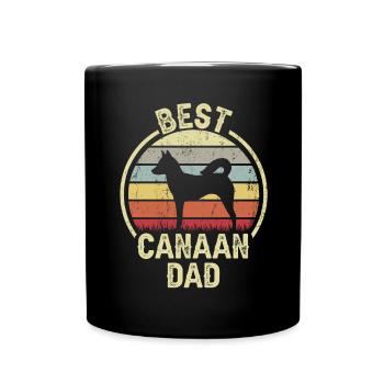 Bester Hund Dad - Kanaan - Tasse einfarbig - Schwarz - Vorne