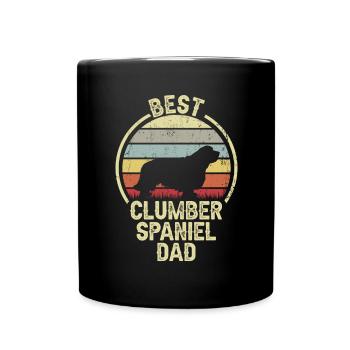 Best Dog Dad - Clumber Spaniel - Full Colour Mug - black - Front