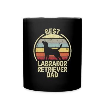 Bester Hund Dad - Labrador Retriever - Tasse einfarbig - Schwarz - Vorne
